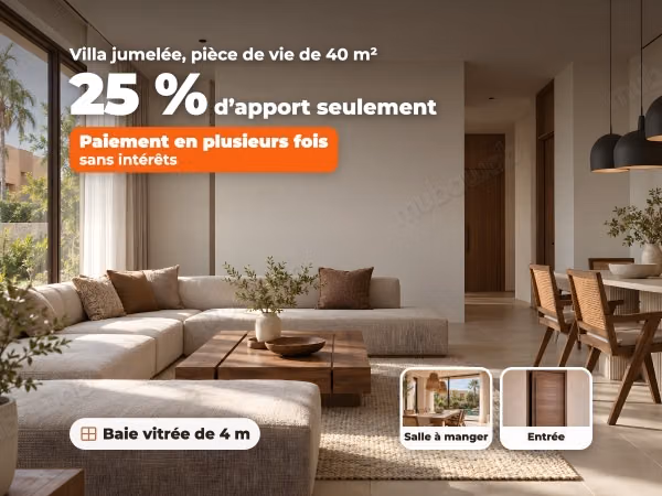 Twee-onder-een-kapvilla 193 m², leefruimte 40 m², glazen pui 4 m