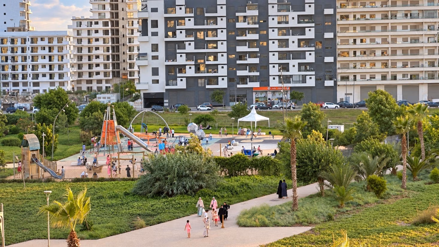 Appartement traversant avec vue sur le parc et mer