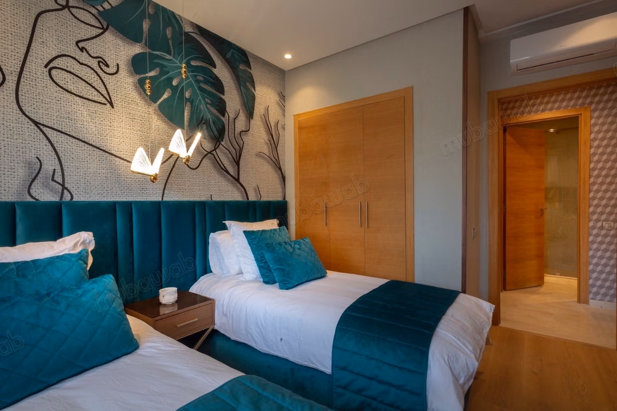 Apartamento impresionante en alquiler en Agdal. 3 hermosas habitaciones. Bien amueblado