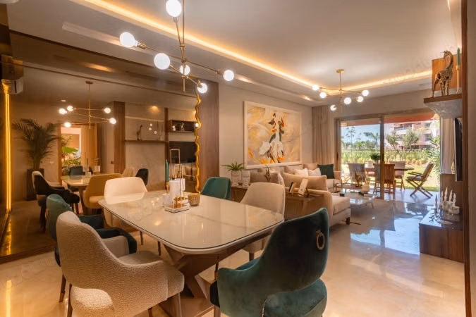 Apartamento impresionante en alquiler en Agdal. 3 hermosas habitaciones. Bien amueblado