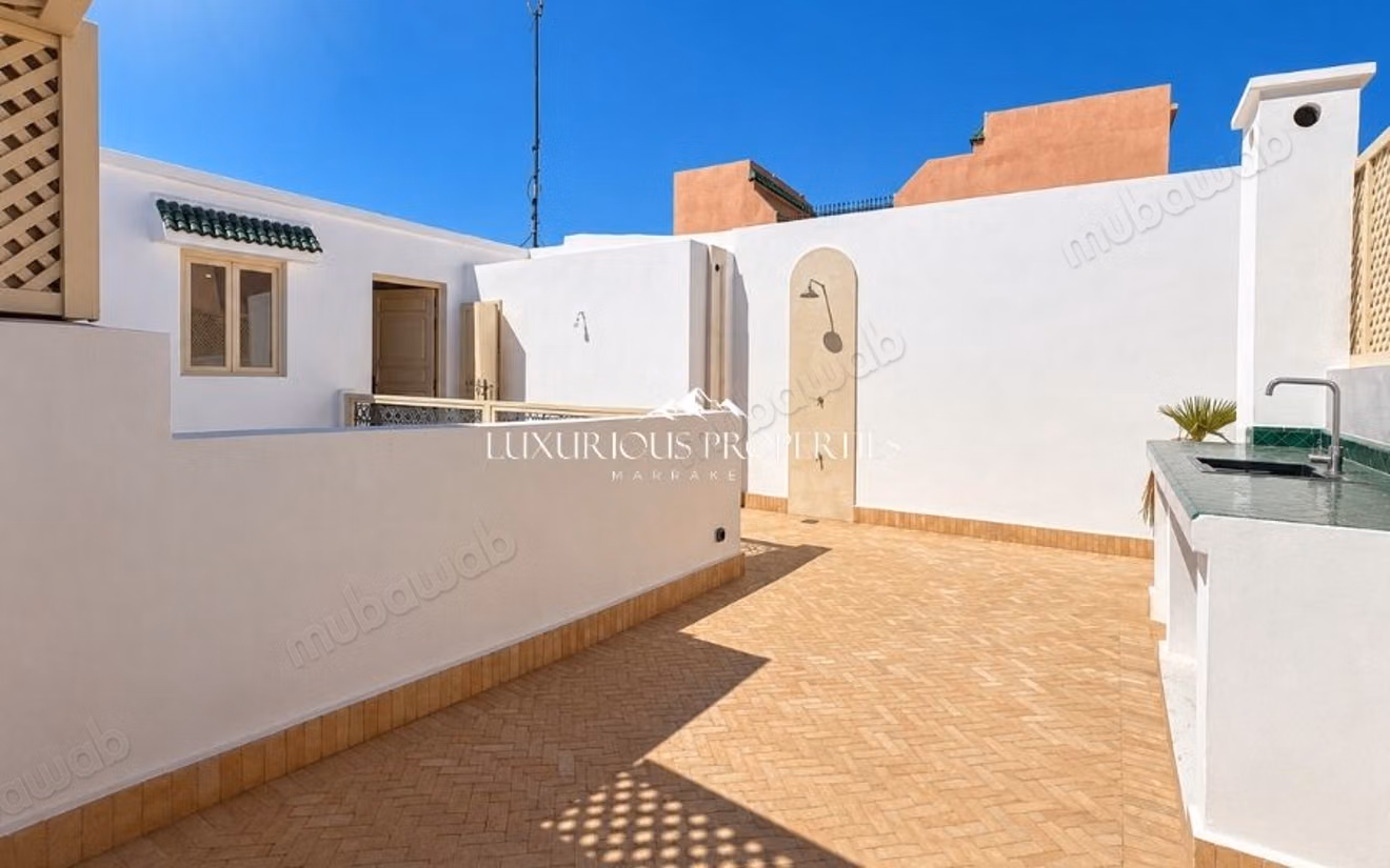 Riad renovado con terraza en Bab Doukkala