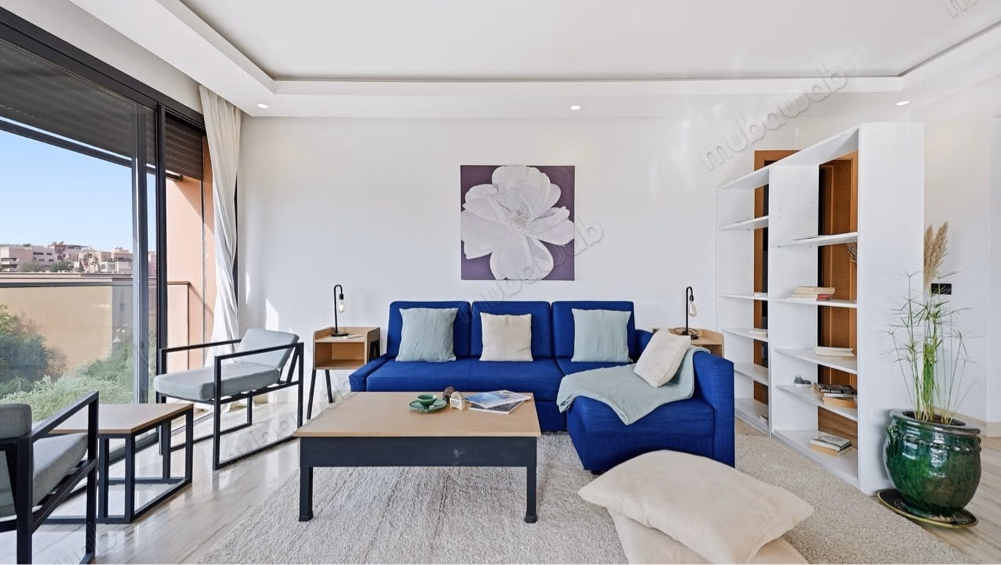 Hivernage. Vue Atlas 91 m²