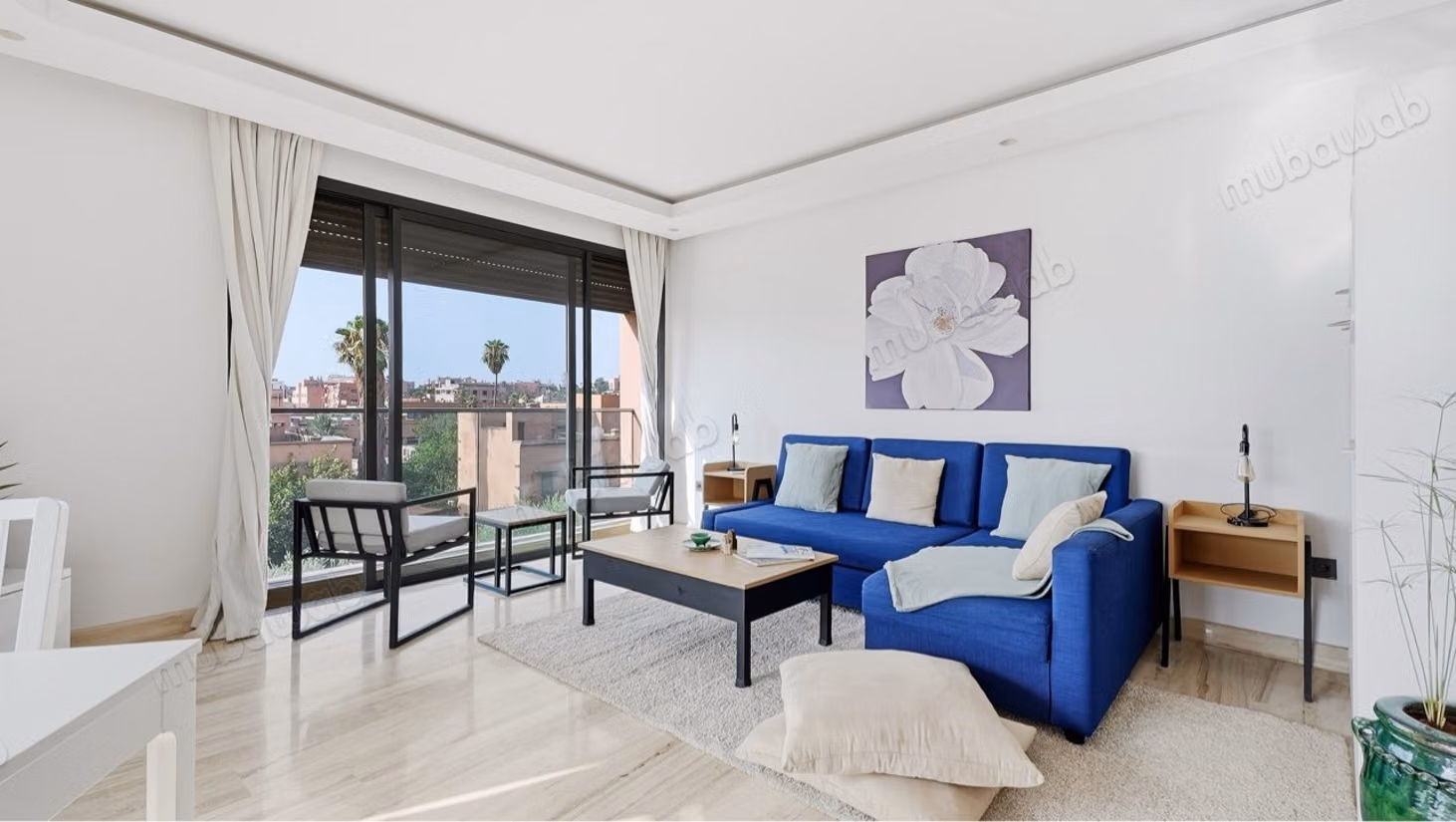 Hivernage. Vue Atlas 91 m²