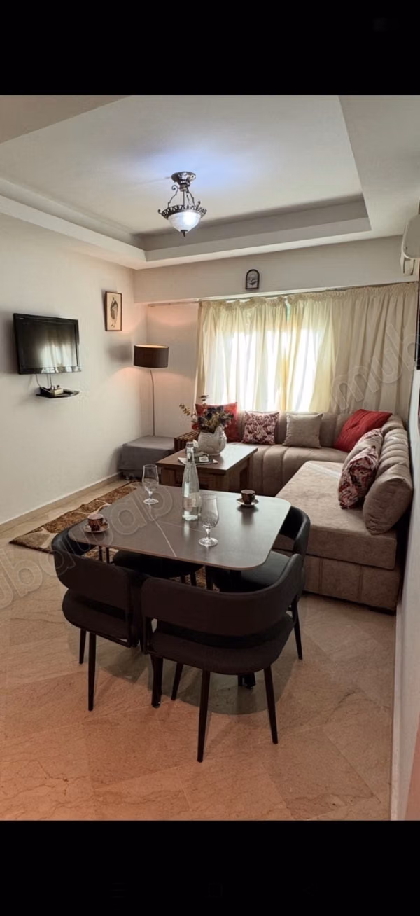 Appartement meublé 1 ch 4ème étage plein guéliz