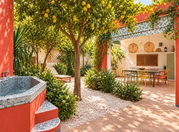 Villa de caractère avec jardins proche Majorelle