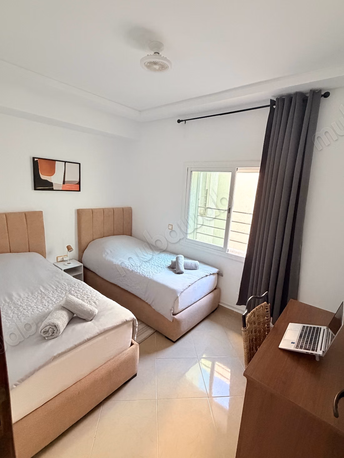 Apartamento amueblado de 70 m² en Kénitra – Equipos y ropa de cama nuevos, a diez minutos a pie de la estación de TGV