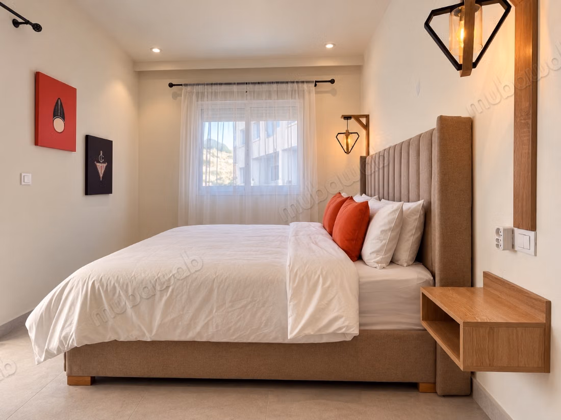 Appartement à louer à Al Bahraoyine. 
2 chambres. 
Meublé