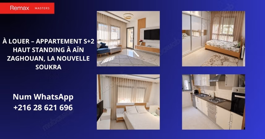 For rent high standing apartment in La Nouvelle Soukra