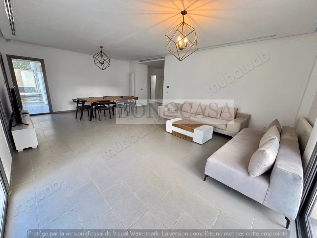 S3 piscine&jardin à louer à Gammarth