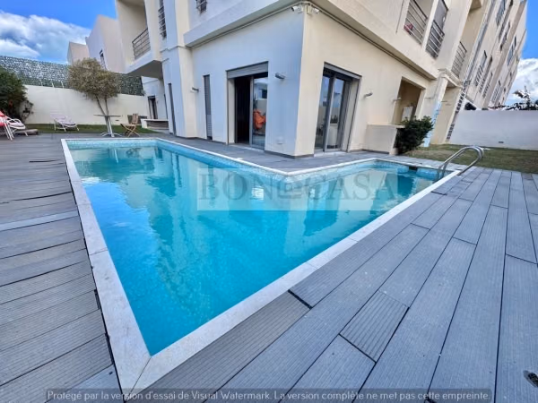 S3 piscine&jardin à louer à Gammarth