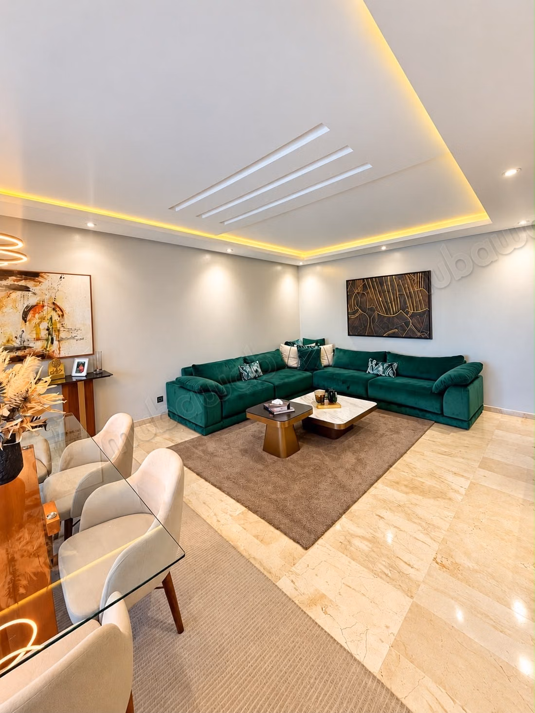 Magnifique villa à louer à Dar Bouazza. 4 pièces confortables. Bien meublé