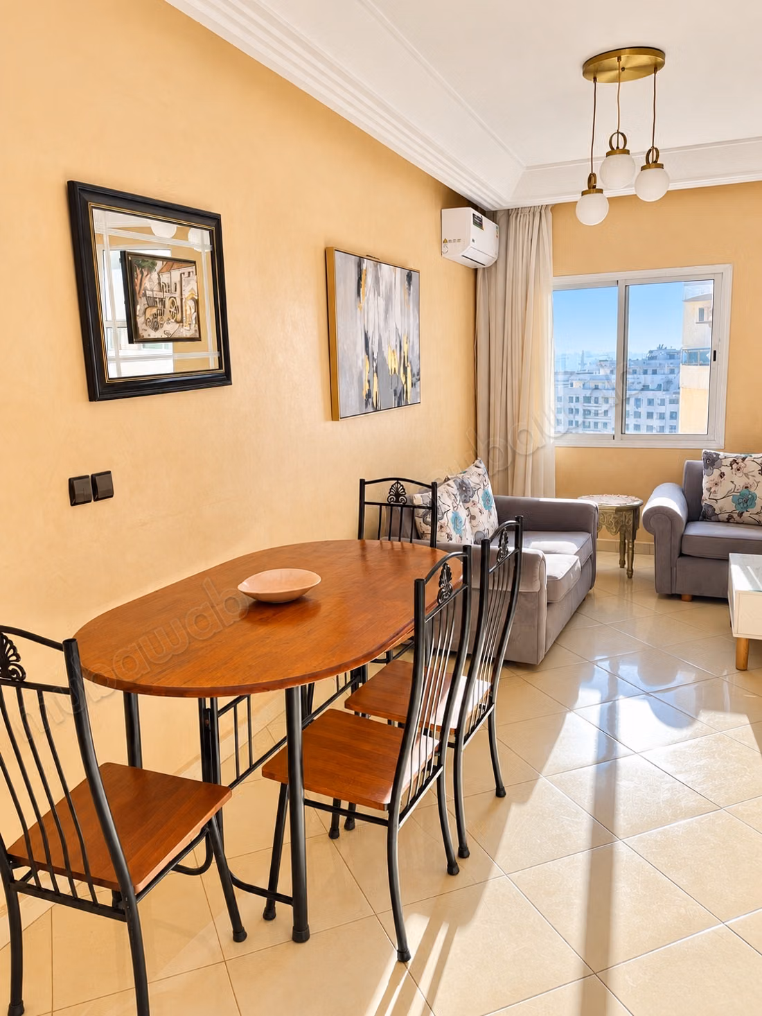 Monthly rental on the Tangier Corniche with a sea view