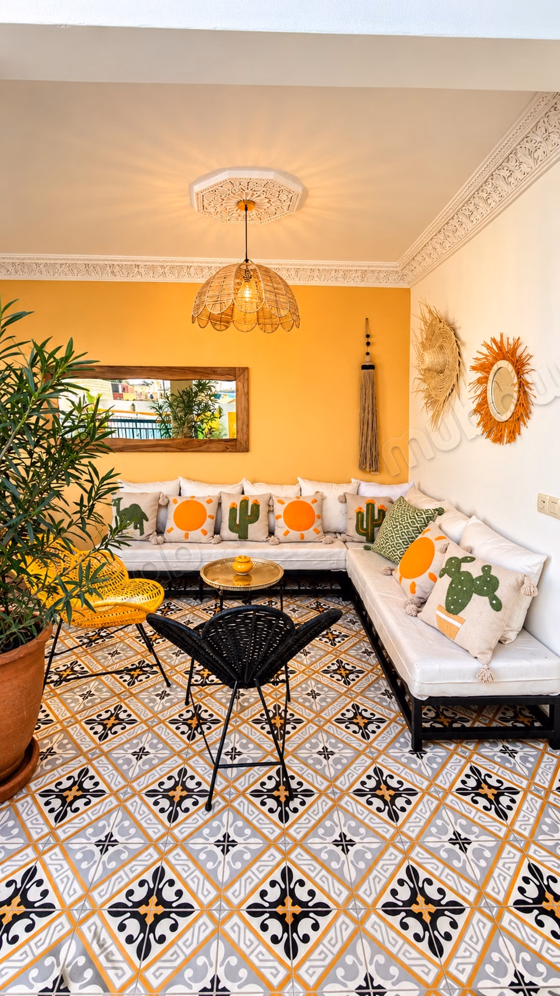 Très beau riad à vendre à Ben Saleh. Surface totale 73 m². Meublé