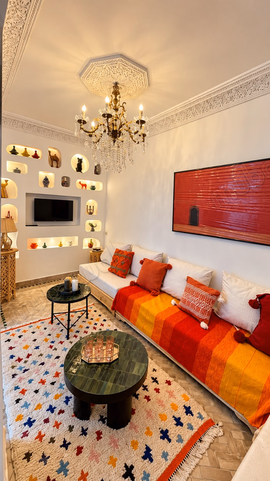 Très beau riad à vendre à Ben Saleh. Surface totale 73 m². Meublé