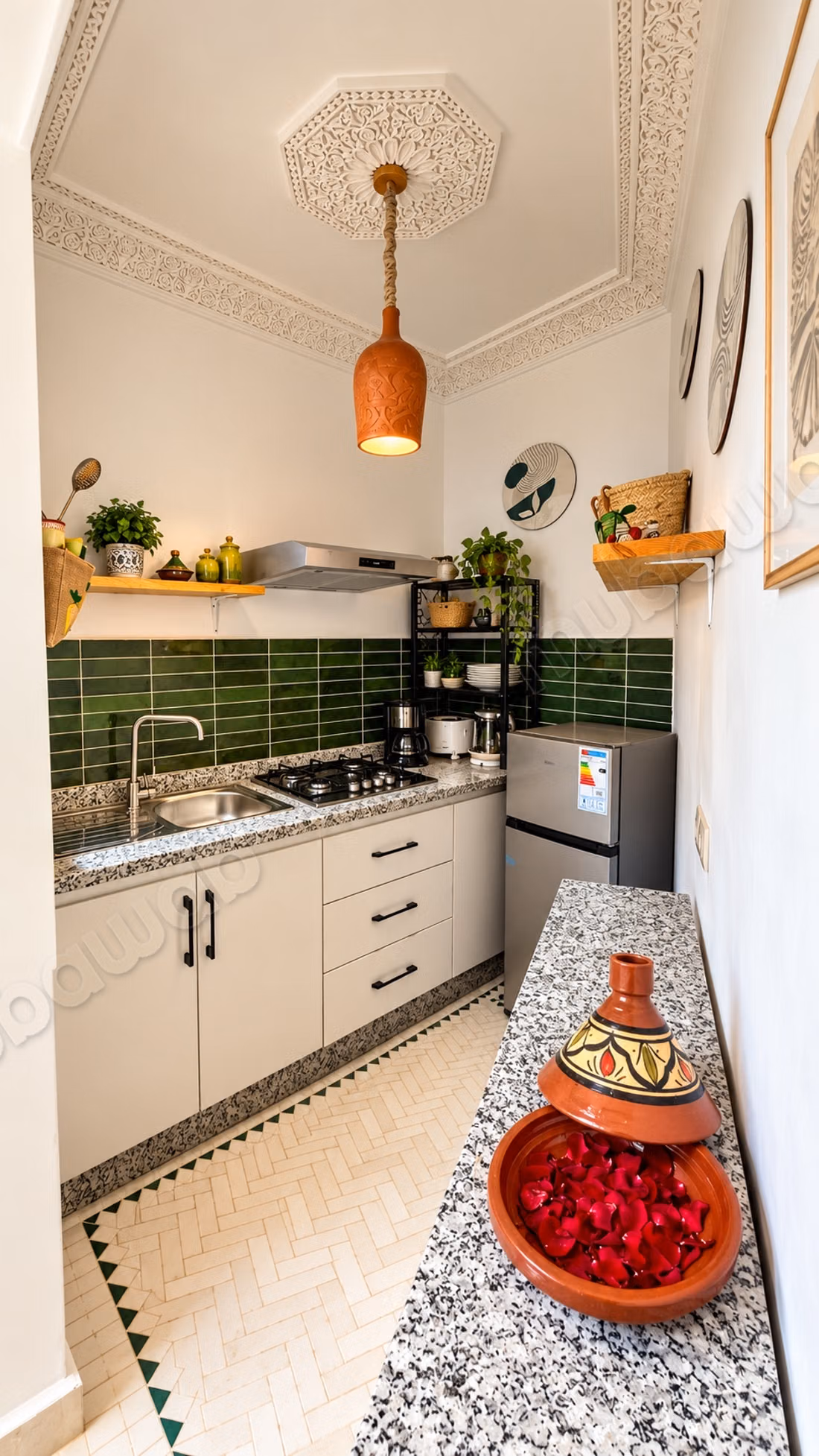 Très beau riad à vendre à Ben Saleh. Surface totale 73 m². Meublé