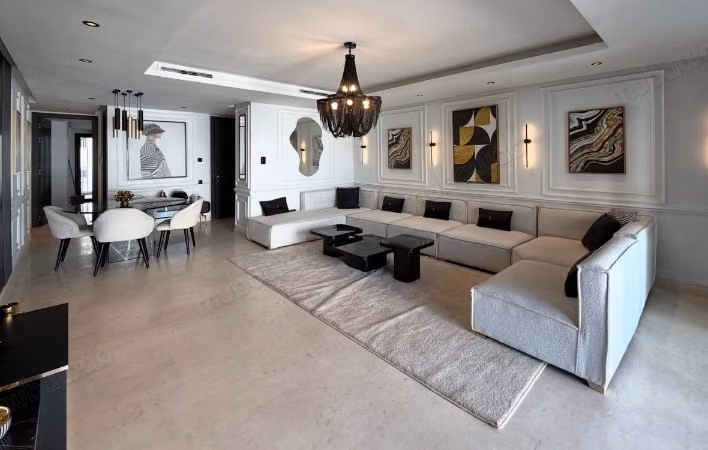 Appartement te huur in Ain Diab. Oppervlakte 167m². Met lift en terras