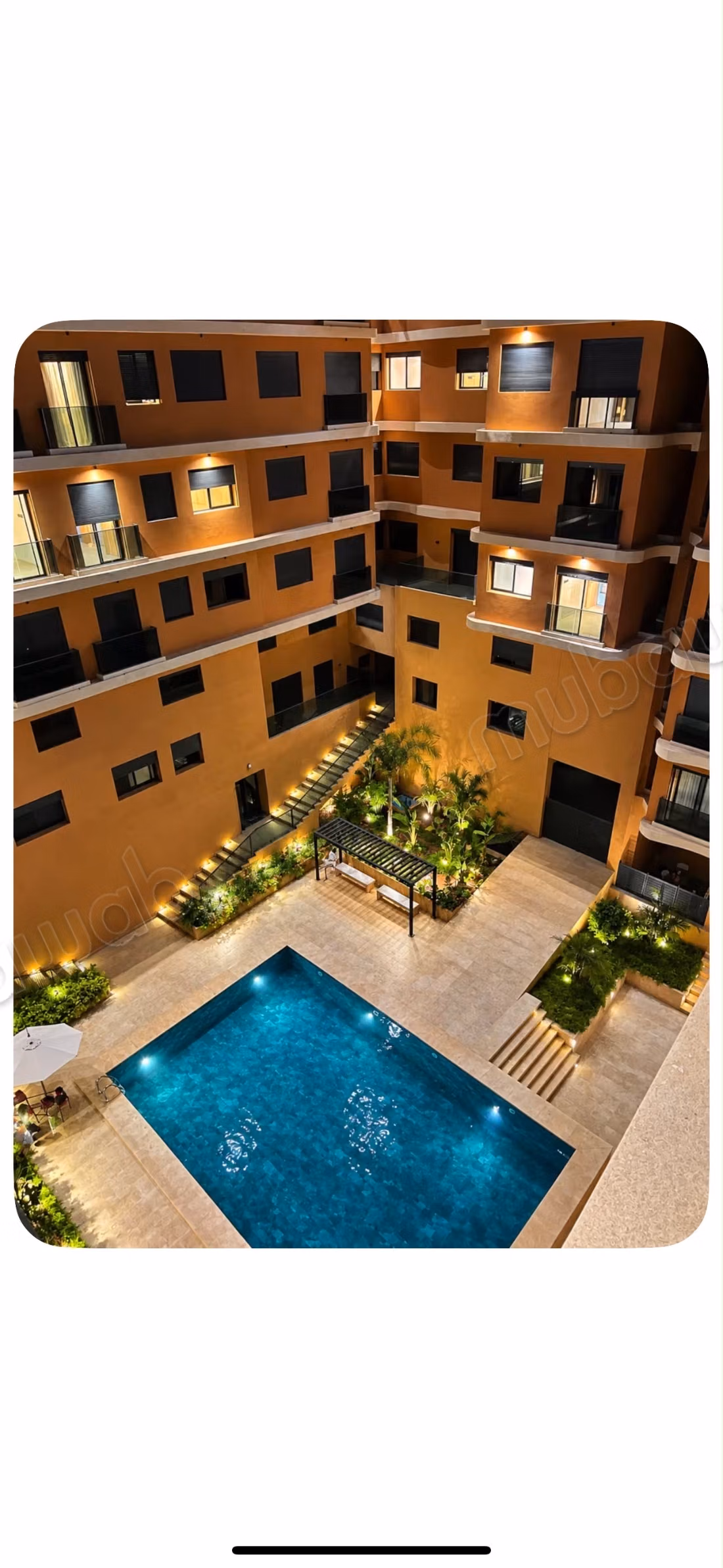 Superbe appartement à louer à Al-Izdihar. Superficie totale 70 m². Meublé