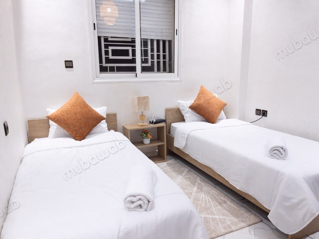 Bel appartement meublé et équipé de 3 chambres – Les Jardins de Chrifia