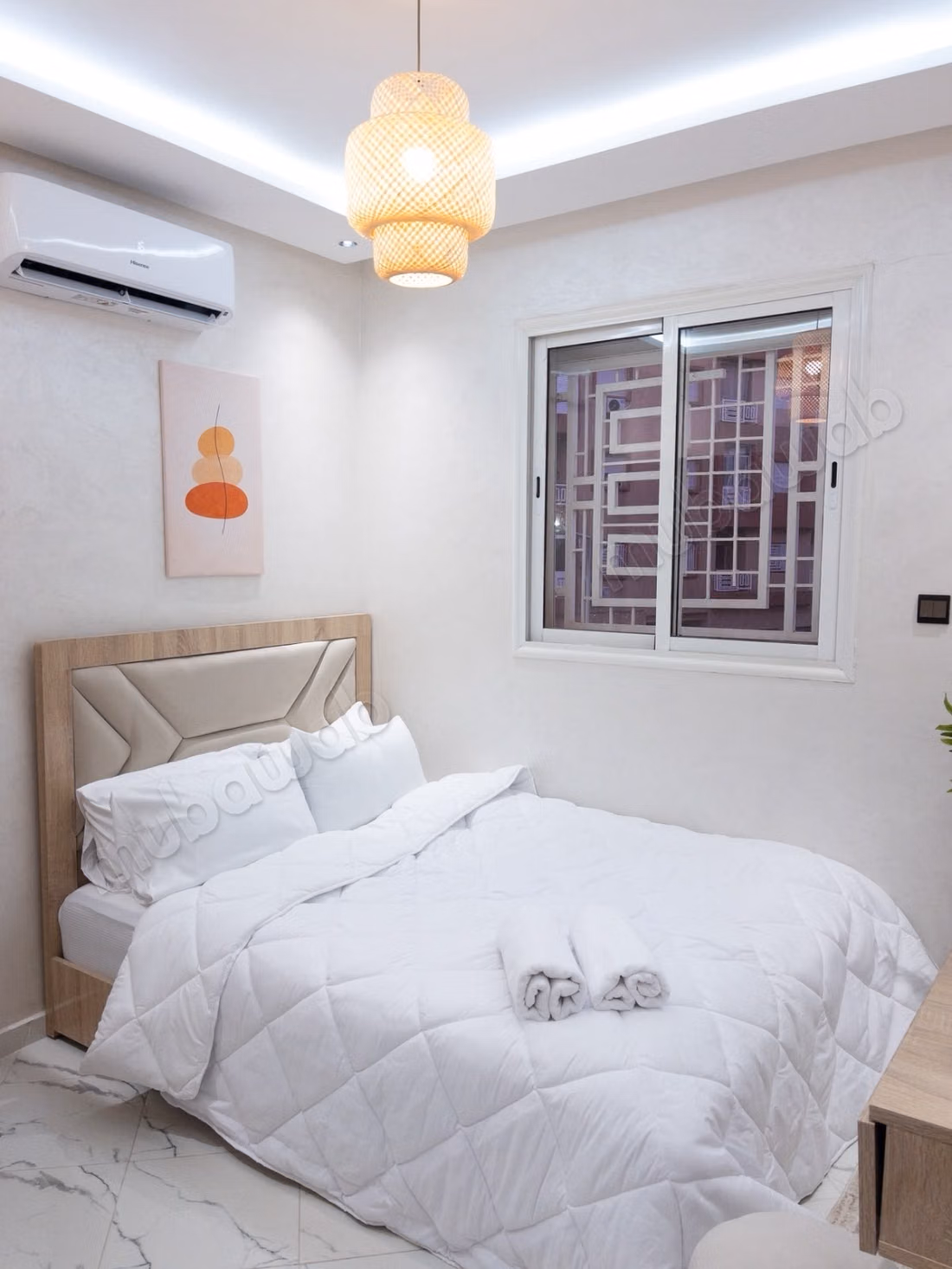 Bel appartement meublé et équipé de 3 chambres – Les Jardins de Chrifia