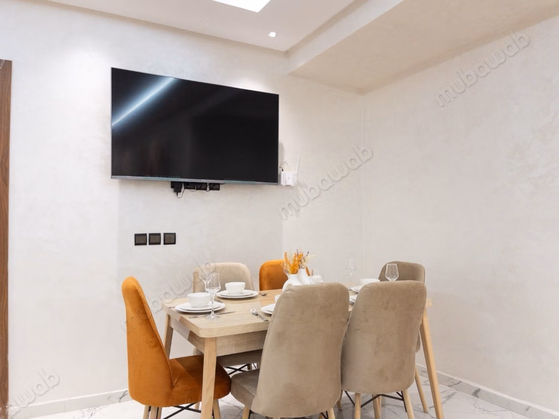Bel appartement meublé et équipé de 3 chambres – Les Jardins de Chrifia