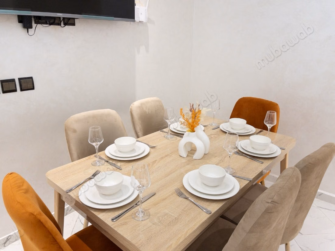 Bel appartement meublé et équipé de 3 chambres – Les Jardins de Chrifia
