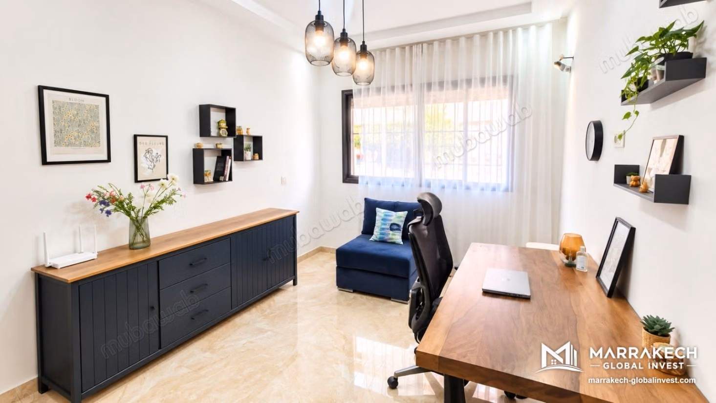 Location appartement 2 chambres non meublé vide de 71m² à l'hivernage 
Marrakech