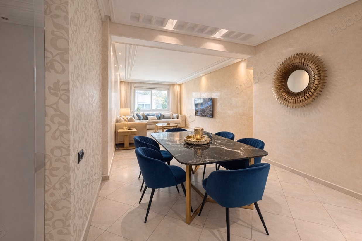 Superbe appartement à louer en Centre. 
Surface totale 130 m². 
Meublé