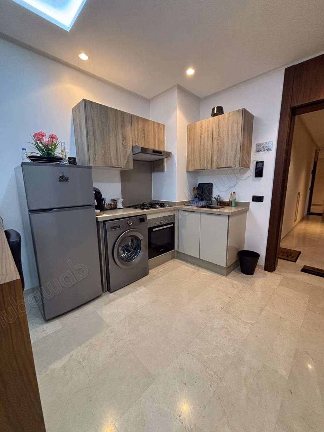 Stunning apartment for rent in Casablanca Finance City. 1 Room. Elevator and garage