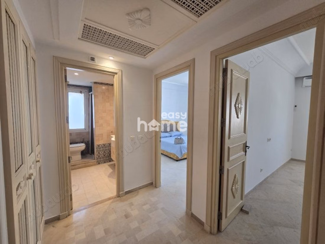 S3 furnished with sea and canal view in Yasmine Hammamet