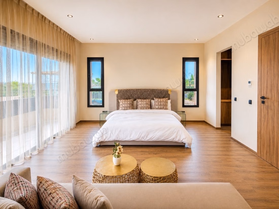 Bel appartement en location à Guéliz. 
Surface totale 59 m². 
Bien meublé