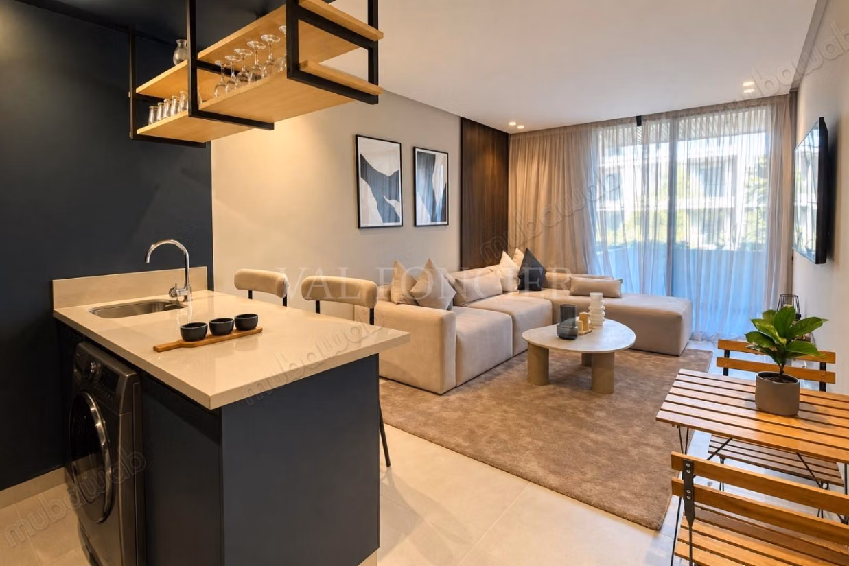 Alquiler de estudio amueblado luminoso con terrazas Oasis, Casablanca