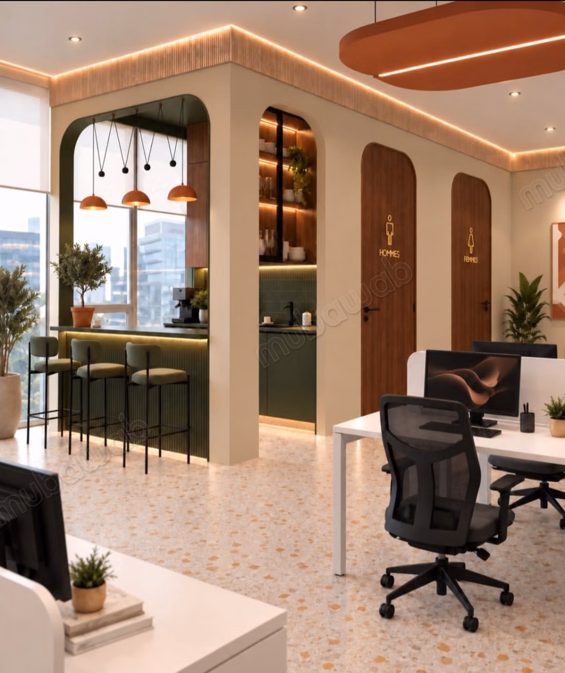 Bureau Neuf Meublé De 362 M² En Location Sur CFC