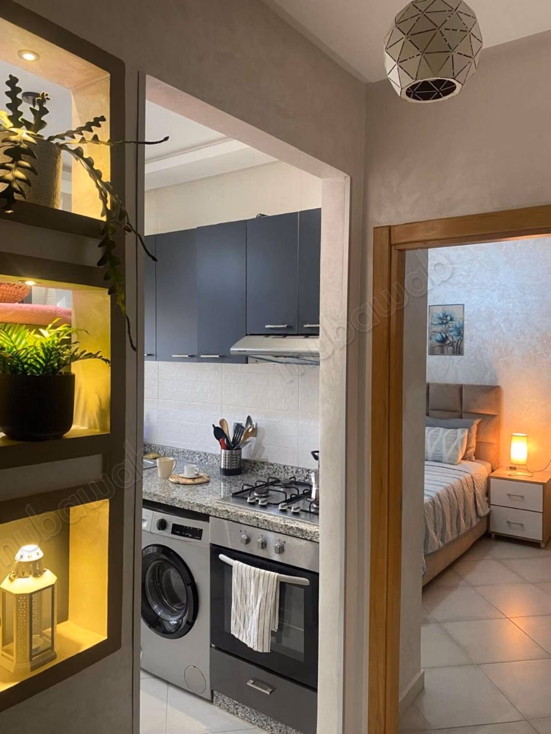 Bel appartement à louer à La Siesta. 1 pièce. Meublé