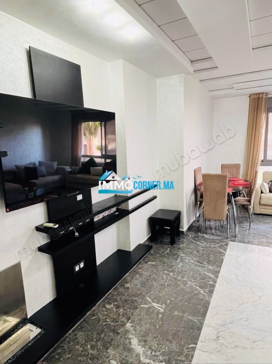 Appartement à louer dans une résidence fermée avec piscine – Malabata, Tanger