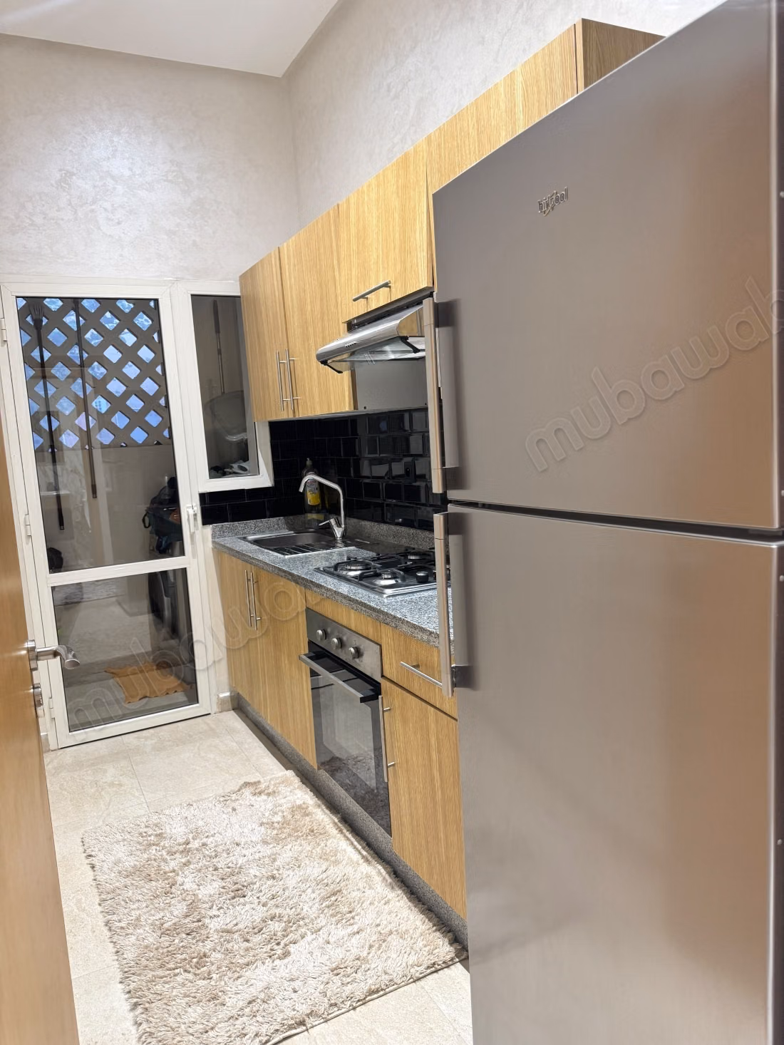 Appartamento per vacanze in affitto a Marrakech Guéliz. Superficie totale 63 m². Sistema satellitare e salotto marocchino