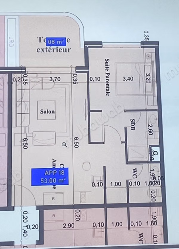 Studio de 61M² en vente sur plan