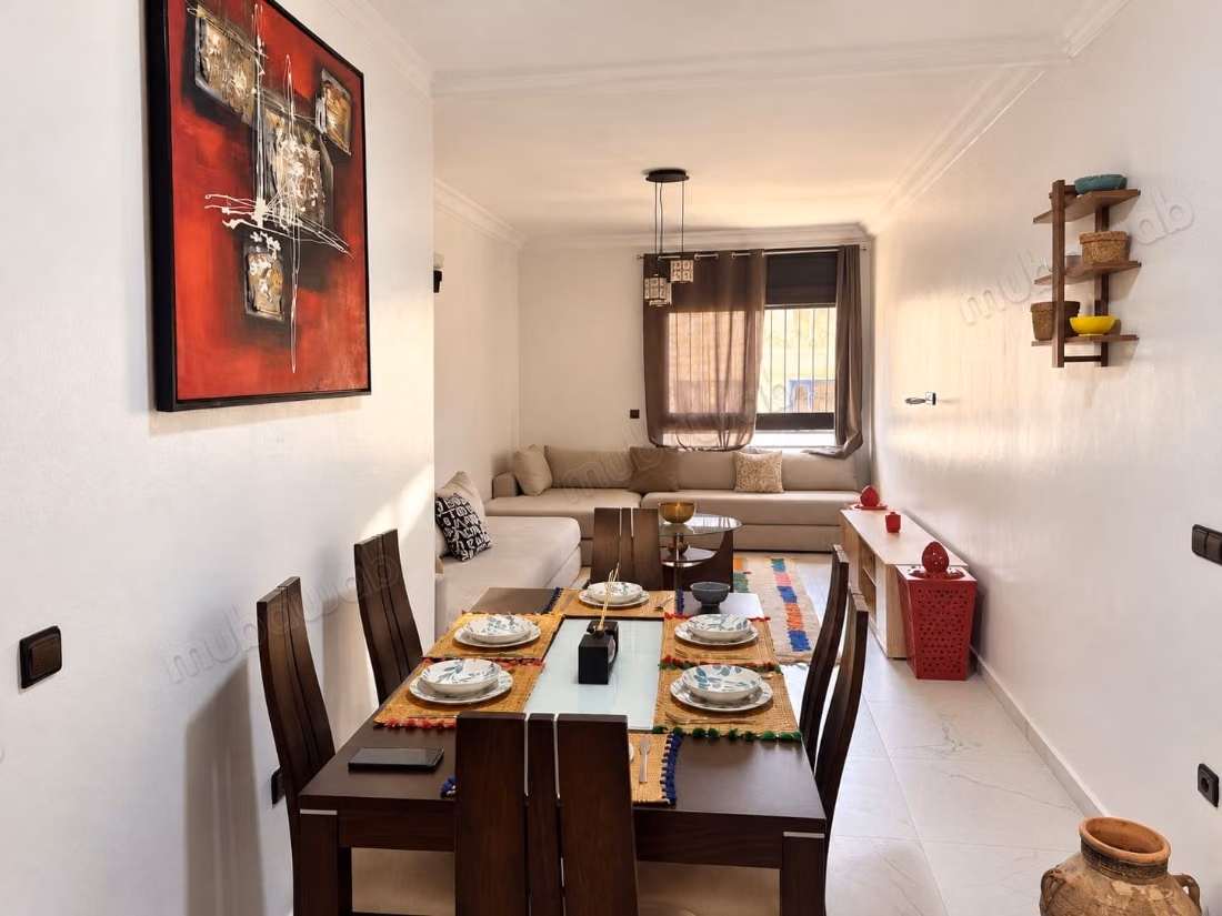 Superbe appartement à louer à Agdal. 2 chambres. Meublé