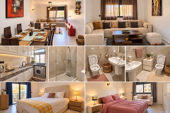 Superbe appartement à louer à Agdal. 2 chambres. Meublé