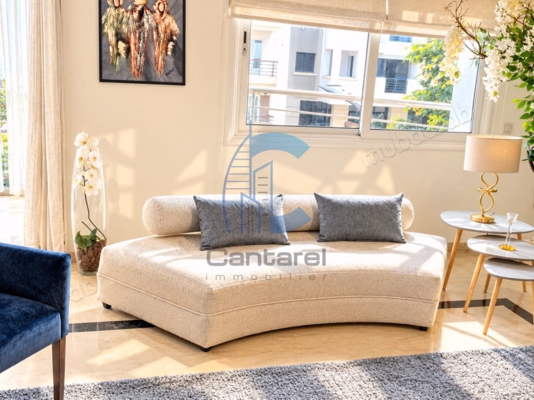 À louer – spacieux appartement de 200 m² avec balcons et garage – boulevard abdellatif ben kaddour
