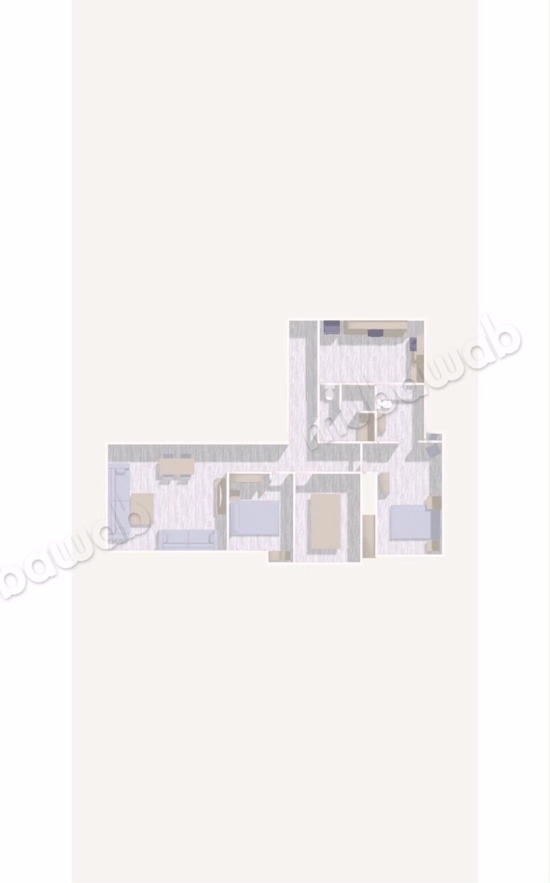 Appartement en location à Ain Diab. 
Surface totale 106 m². 
Piscine et air conditionné