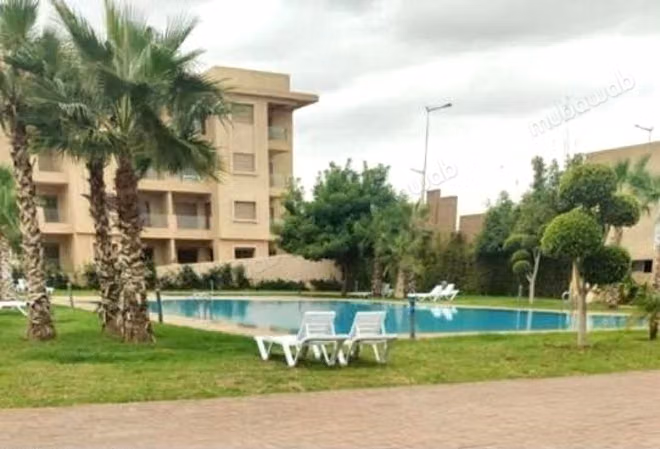 Furnished apartment 2 bedrooms with pool for rent Agdal Kech