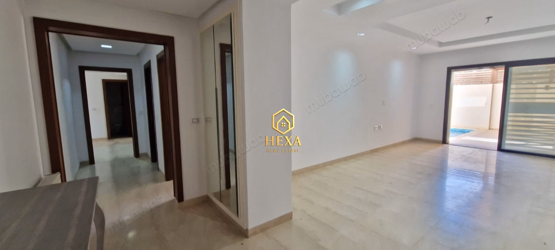 Appartamento S3 al piano terra con piscina a La Soukra