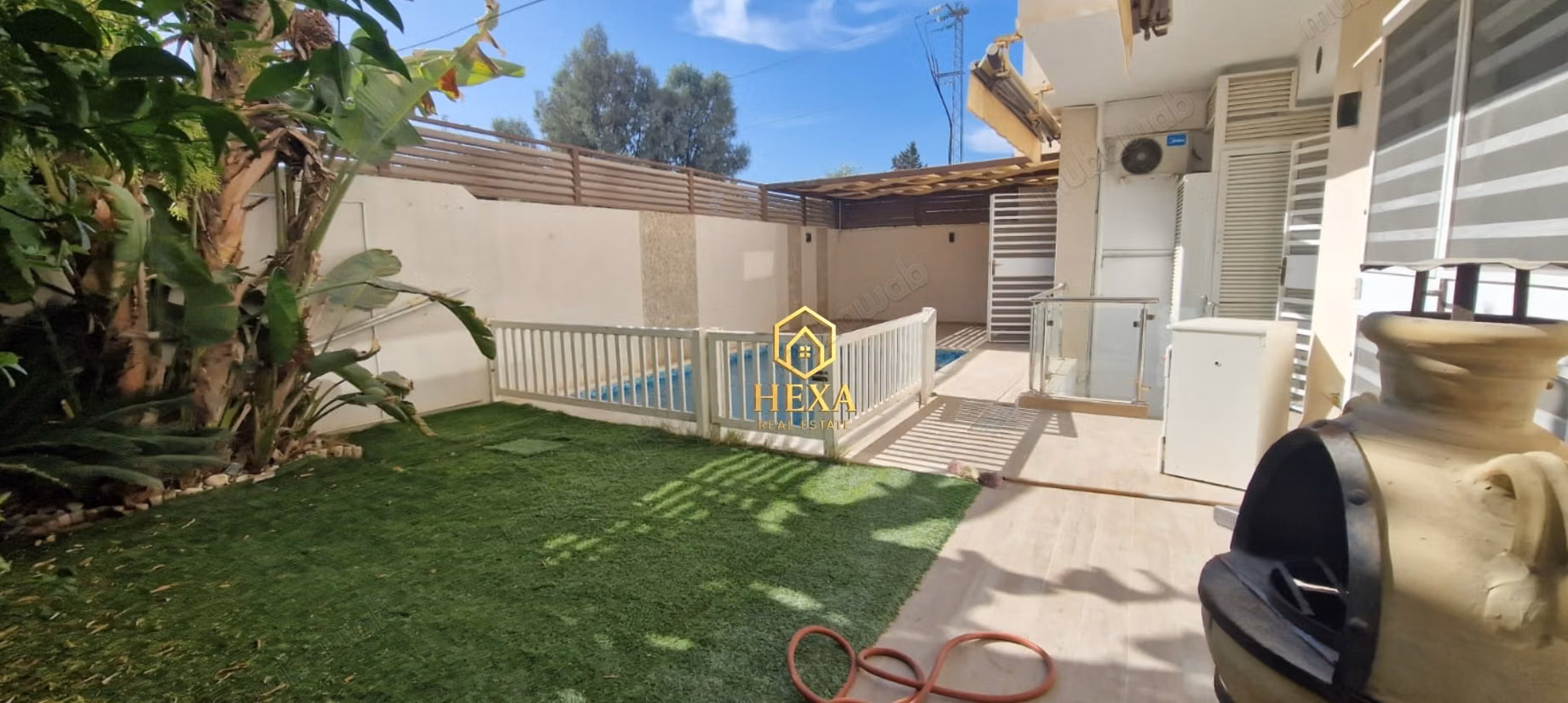 Appartamento S3 al piano terra con piscina a La Soukra