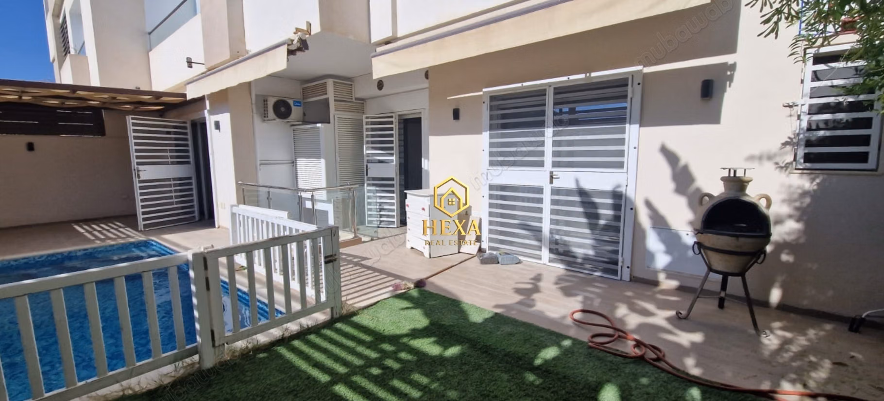 Appartamento S3 al piano terra con piscina a La Soukra