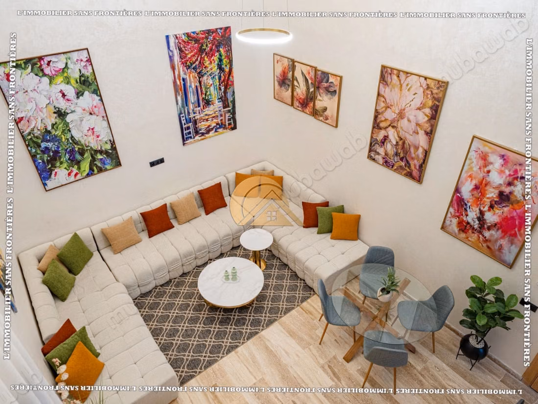 Duplex meublé à vendre à Guéliz