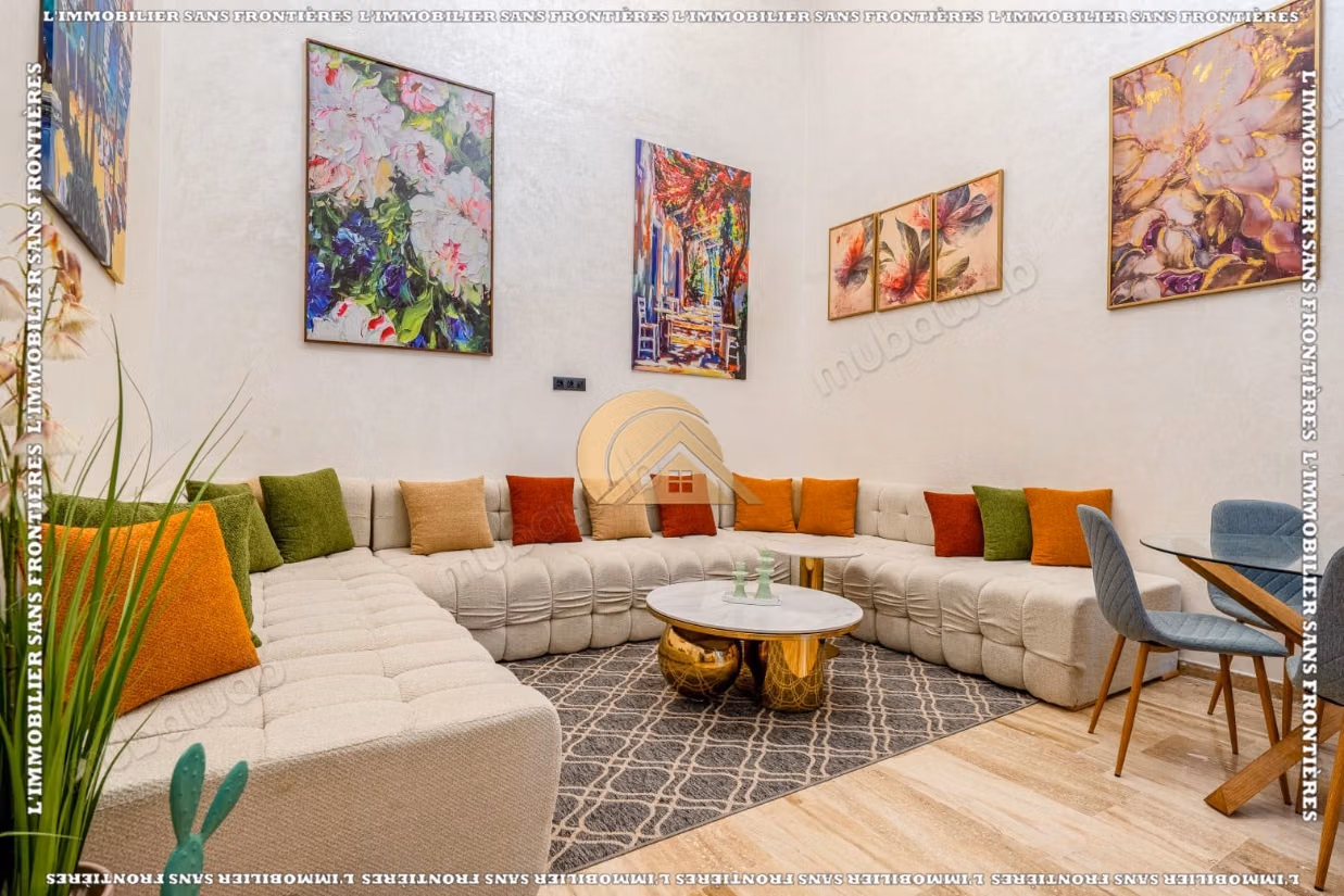 Duplex meublé à vendre à Guéliz