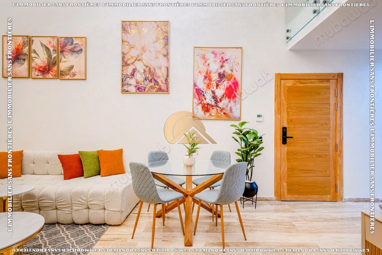 Duplex meublé à vendre à Guéliz