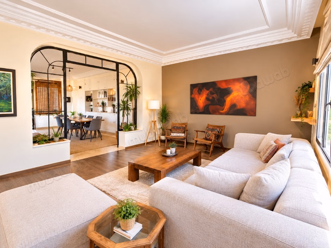 Étage de Villa luxueux meublé à louer sur Oasis 3 Chambres 180M2