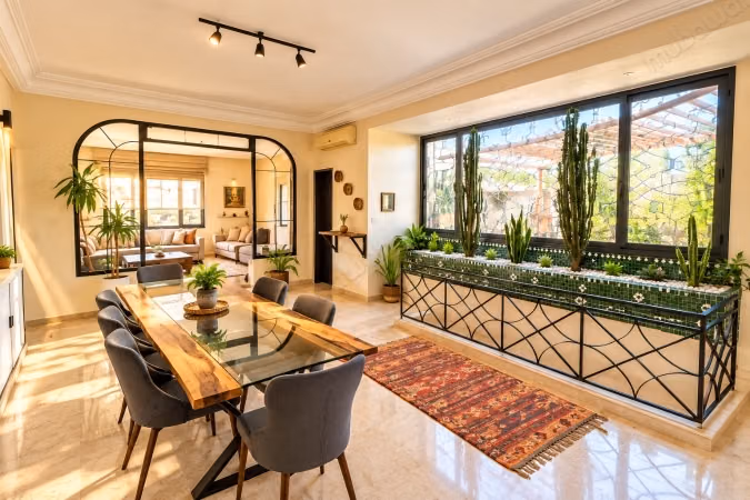 Luxueuze gemeubileerde villa verdieping te huur in Oasis 3 slaapkamers 180M2