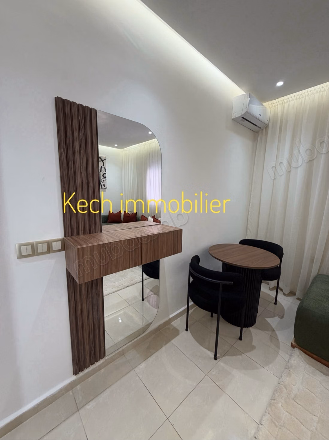 Bel appartement en location à Route de Safi.
Superficie 68 m².
Bien meublé